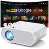 Google TV Projector, HOMPOW HD 4K Projector with WiFi and Bluetooth, Netflix-Officially-Licensed Outdoor Projector, Home Cinema Projector for iOS/Android