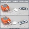 Mini Projector with Two -Way Bluetooth, Portable Projector for Home Theater Use, Support 1080P for Outdoor Projector/Movie Projector Compatible with HDMI, USB, Laptop, TV Stick (Orange)