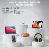 Mini Projector with Two -Way Bluetooth, Portable Projector for Home Theater Use, Support 1080P for Outdoor Projector/Movie Projector Compatible with HDMI, USB, Laptop, TV Stick (Orange)