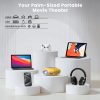 Mini Projector with Two -Way Bluetooth, Portable Projector for Home Theater Use, Support 1080P for Outdoor Projector/Movie Projector Compatible with HDMI, USB, Laptop, TV Stick (Yellow)